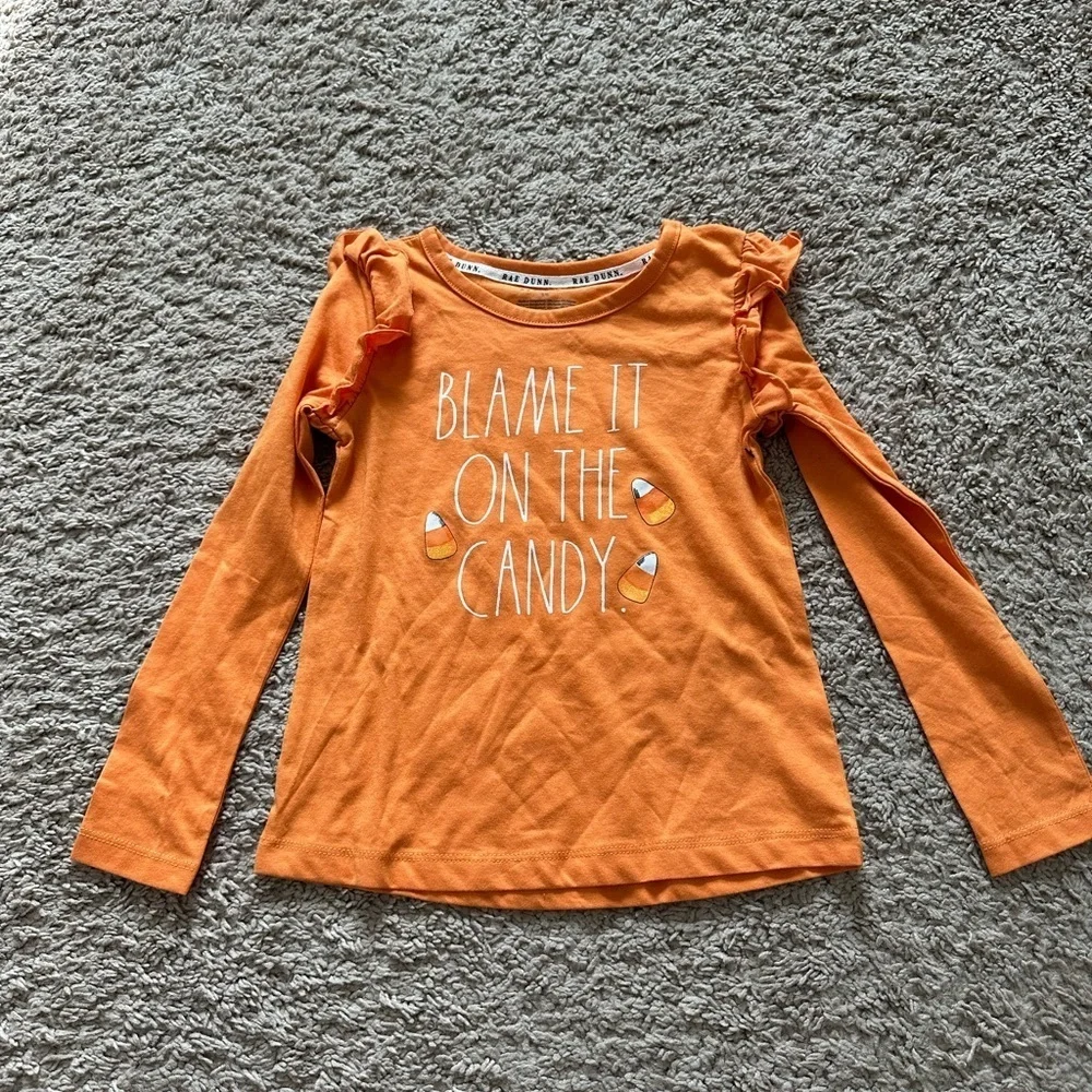 Rae Dunn Girls Blame It On The Candy Halloween Outfit size 5/6